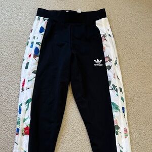 Adidas Black and Floral leggings
